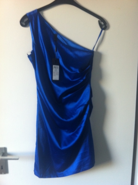 Royal-Blau Kleid, 1Träger