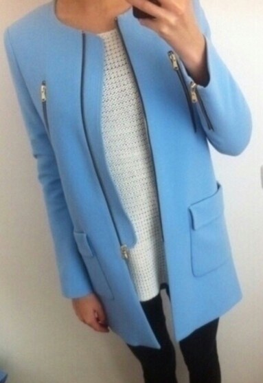Zara - zara mantel blau,neu, xs :: Kleiderkorb.de