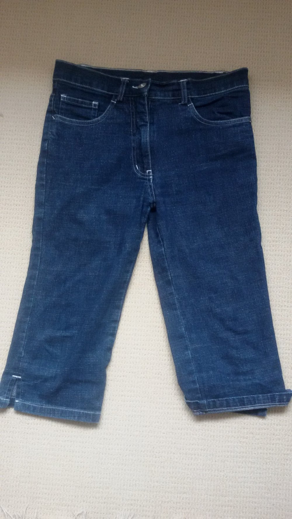 Schöne Jeans Hose Glitzer C&A Gr.158 3/4-Hose Dreiviertelhose