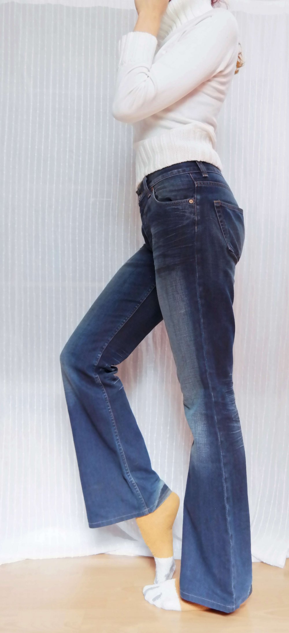 Freeman T. Porter - Vintage Freeman 90er 00er Y2K Schlaghose Bell Bottom  flared dunkelblau blau Jeanshose Jeans Hose S M 36 38 :: Kleiderkorb.de