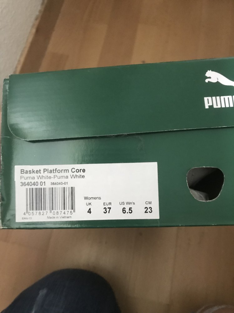 Puma Sneaker Schleife weiss :: Kleiderkorb.de
