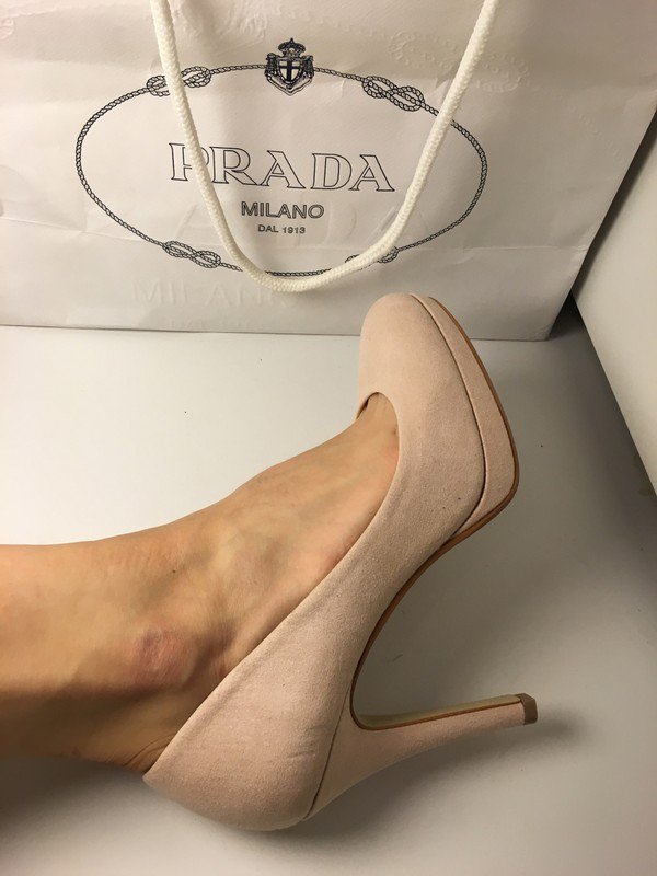 Neue pumps stilettos high heels Absätze 8cm beige rosa nude - von H&M ::  Kleiderkorb.de