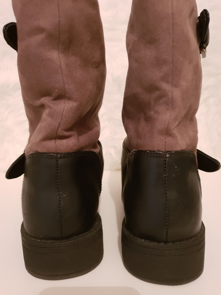 Schuhe Stiefeletten Boots schwarz braun H&M GR. 40