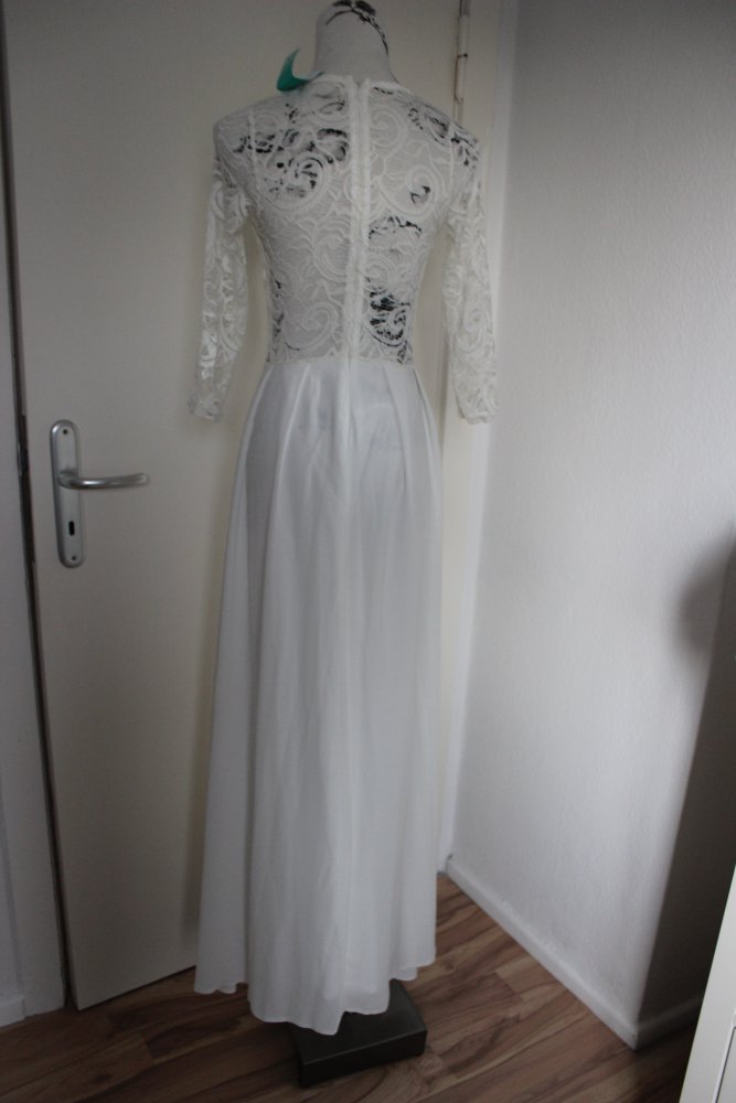 Abendkleid Brautkleid Standesamt Hochzeit Blogger Trend Spitze Lace